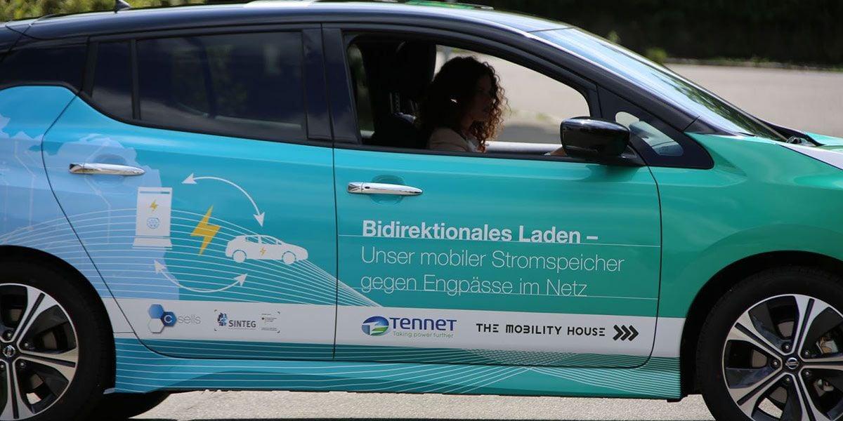 Nissan Pilot-Fahrzeug für bidirektionales Laden