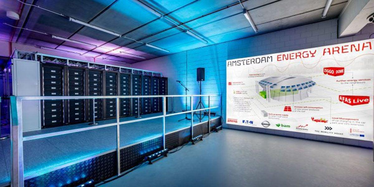 Batteriespeicher in der Amsterdam Arena